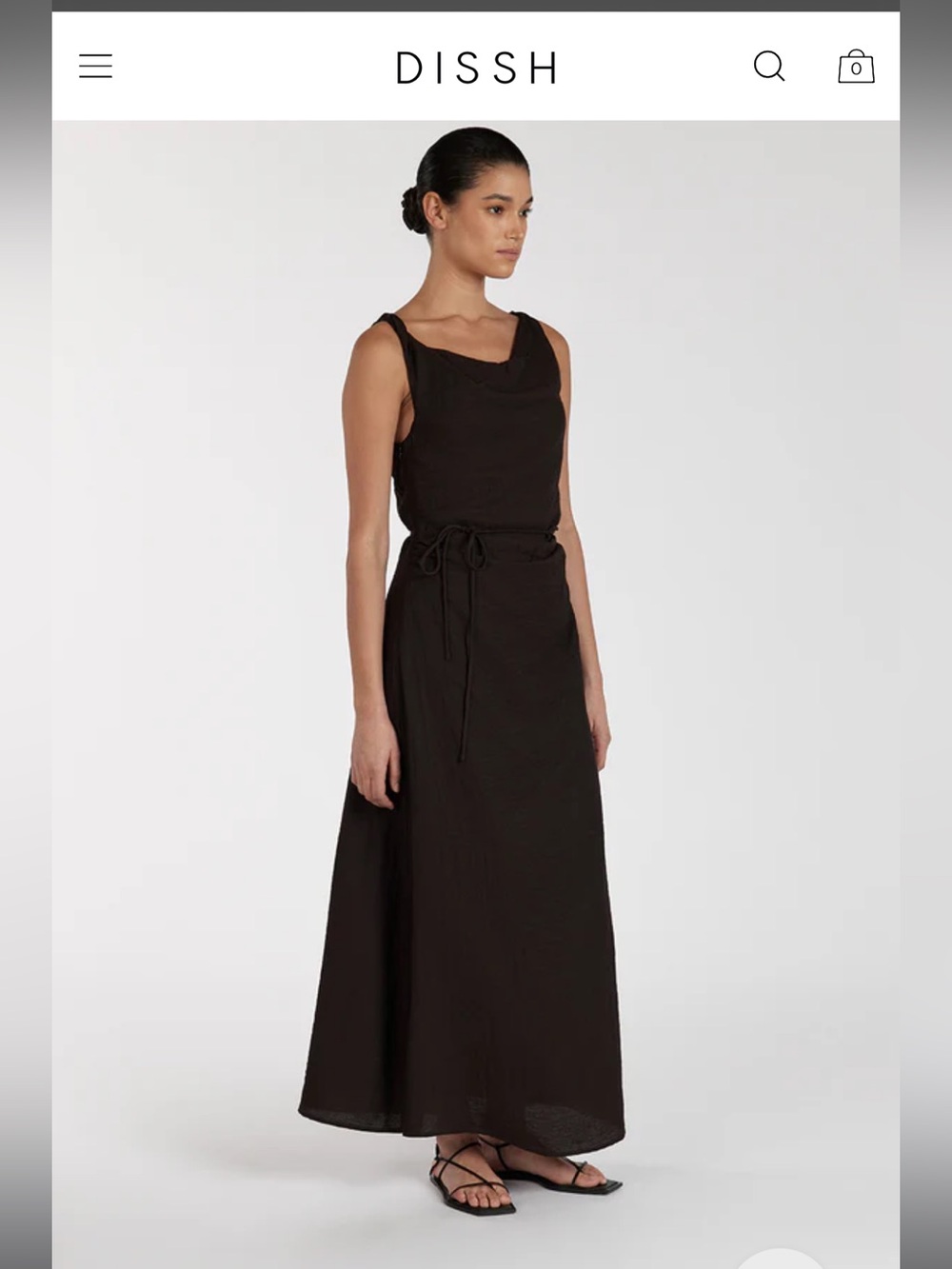 DISSH KASEN BITTER CHOC DRESS - Picture 10 of 15
